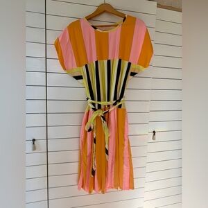 Ace & Jig Striped Multicolor Dress with Belt